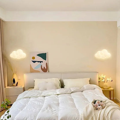 Wolken- en sterrenwandlamp