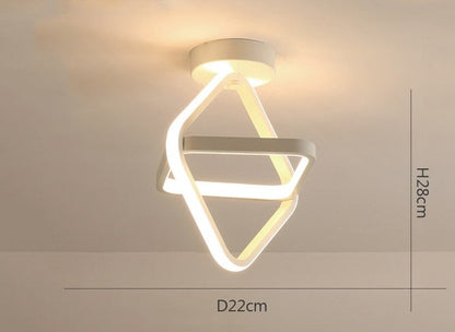 Modern geometrisk form LED-lampa för tak