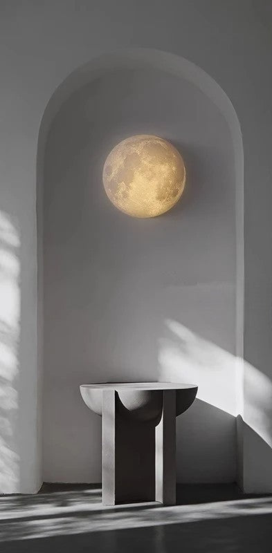 Applique murale Art déco en forme de lune