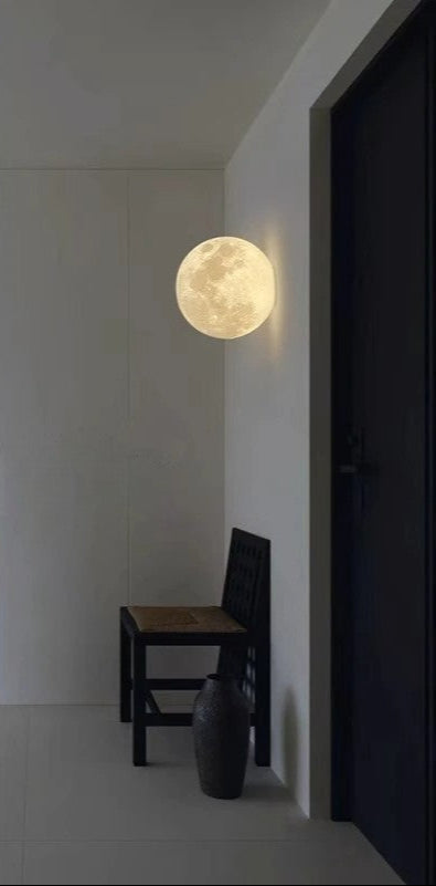 Applique murale Art déco en forme de lune