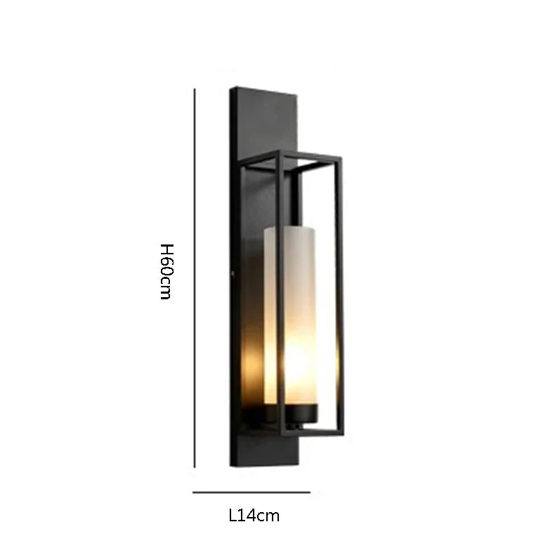 Moderne roestvrijstalen wandlamp