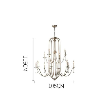 Duplex villa crystal chandelier