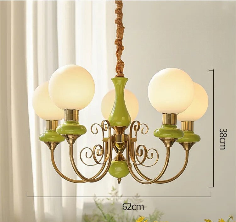 Pastorale crèmekleurige kroonluchter