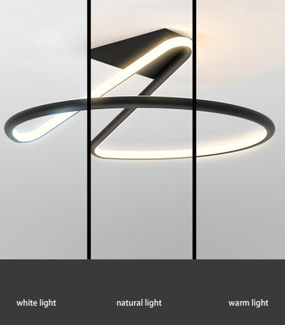 Scandinavische minimalistische halfronde plafondlamp