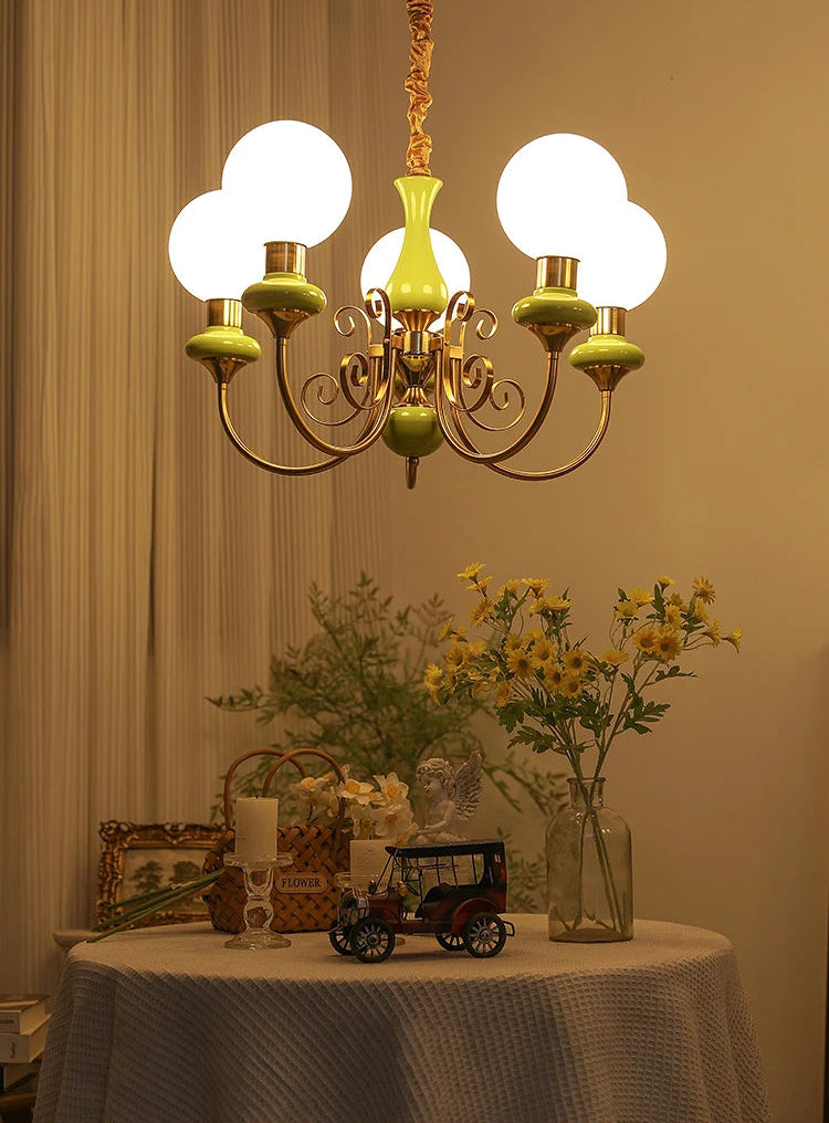 Pastorale crèmekleurige kroonluchter