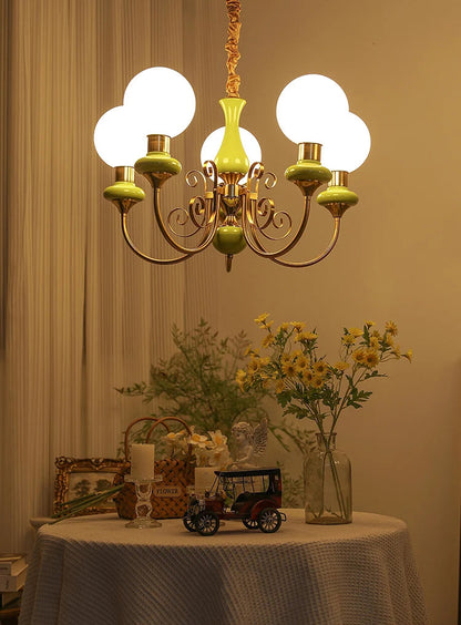 Pastorale crèmekleurige kroonluchter