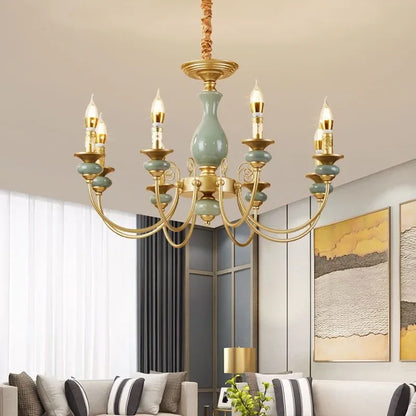 LUXELY Ceramic candle chandelier