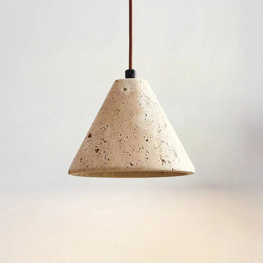 Suspension en pierre de caverne pour salle à manger