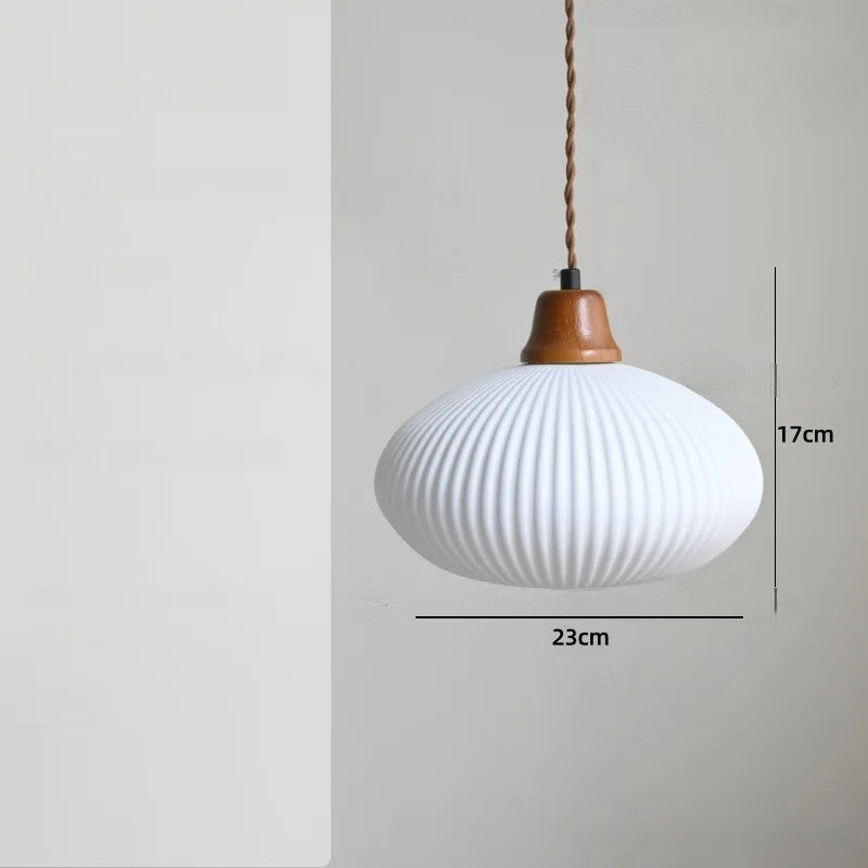 Rose flower white ceramic led pendant for hallway