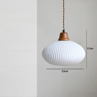 Rose flower white ceramic led pendant for hallway