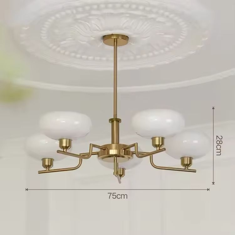 Vom Bauhaus inspirierter LED-Kronleuchter für das Wohnzimmer