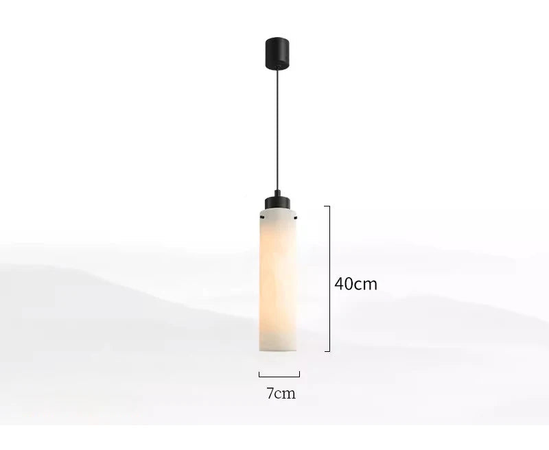 Natural marble led pendant light for dining room