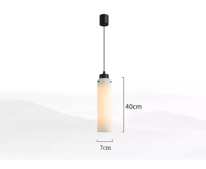 Natural marble led pendant light for dining room