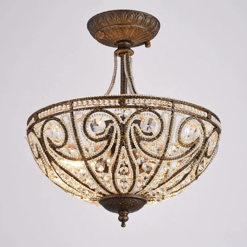 Halb bündige Kristall-Deckenleuchte