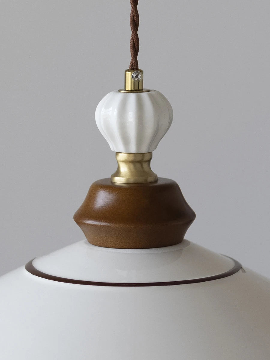 Lustre en céramique peint à la main pour table à manger