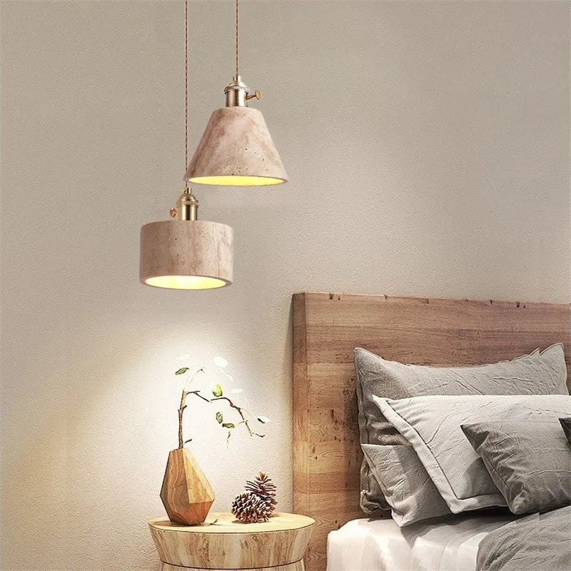 Travertin rustieke hanglamp