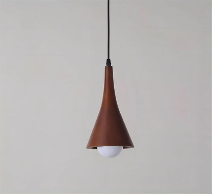 Walnut pendant light for living and dining room