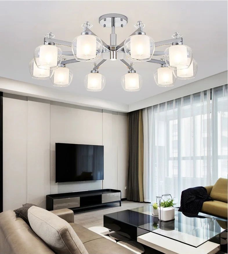 Moderne LED-kroonluchter voor eettafel en studeerkamer