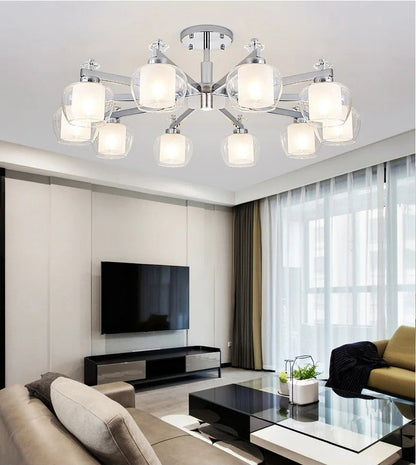 Moderne LED-kroonluchter voor eettafel en studeerkamer