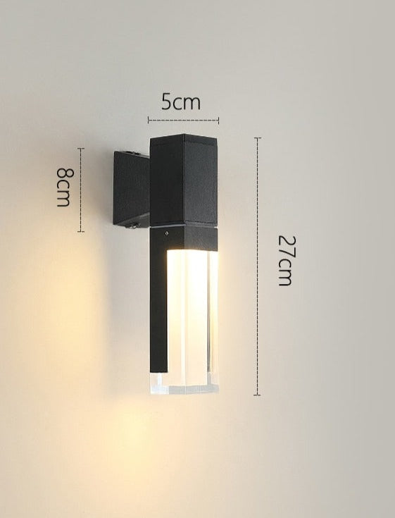 Utomhusvägglampa i aluminium