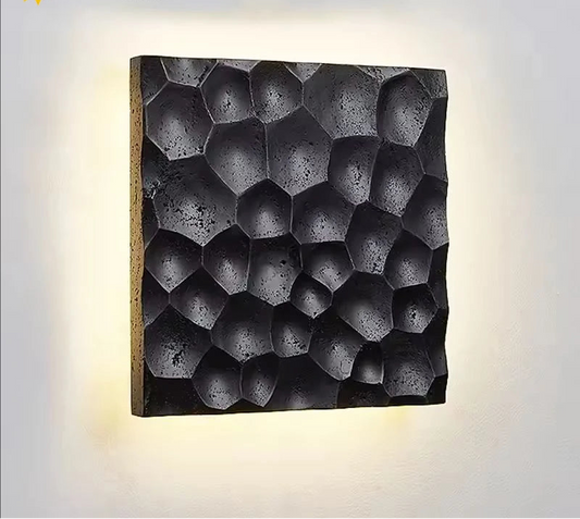 Wabi-sabi 3D-wandlamp voor decoratieve doeleinden