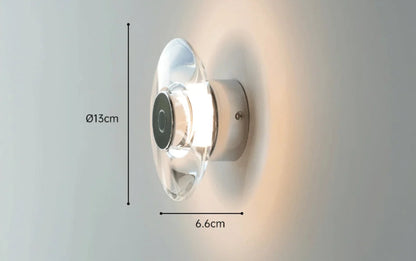 Italian crystal minimalist wall lamp