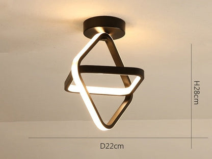 Modern geometrisk form LED-lampa för tak