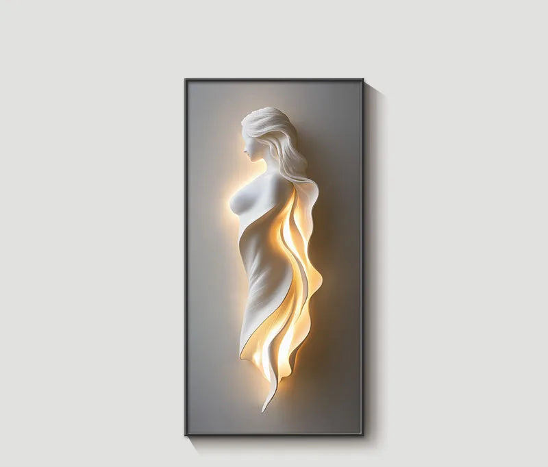 Abstracte wandlamp voor op de muur