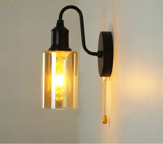 Retro industriële wandlamp