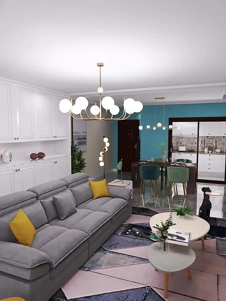 Suspension LED contemporaine