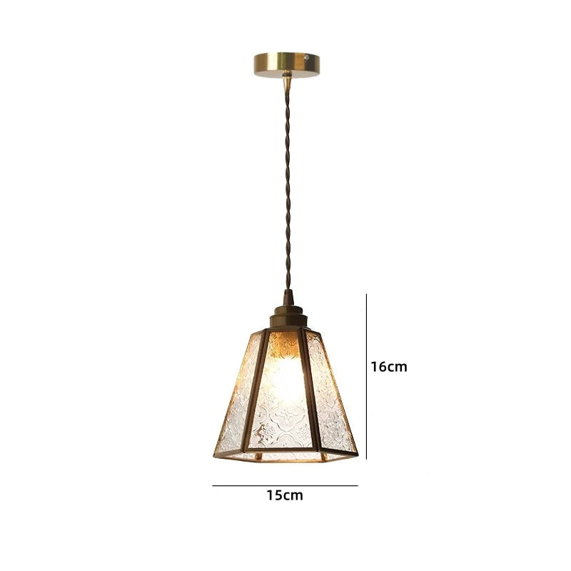 Suspension LED en céramique blanche et cuivre