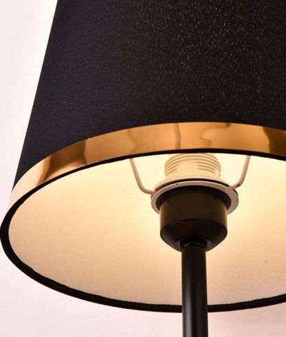 Retro goud-zwarte bureaulamp