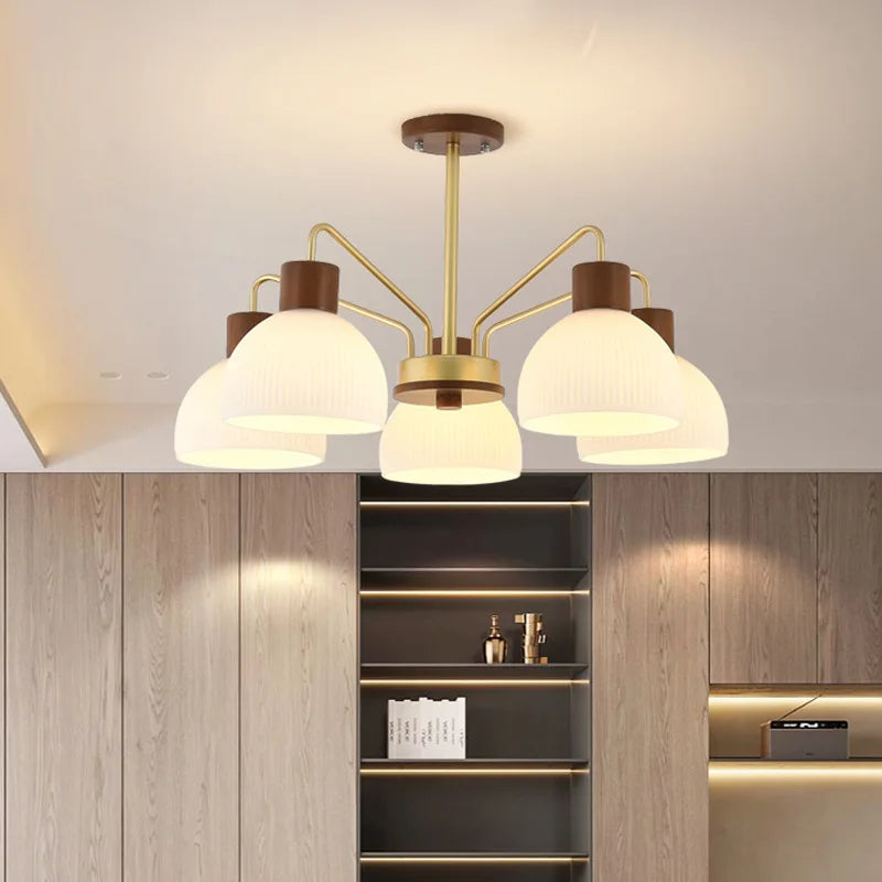 Nordic wooden ceiling chandelier for living room