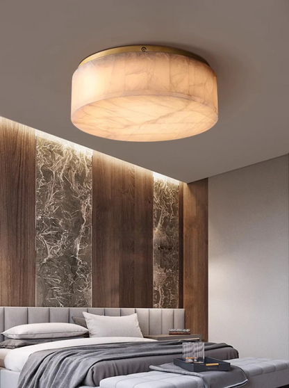 Plafonnier victorien en marbre naturel