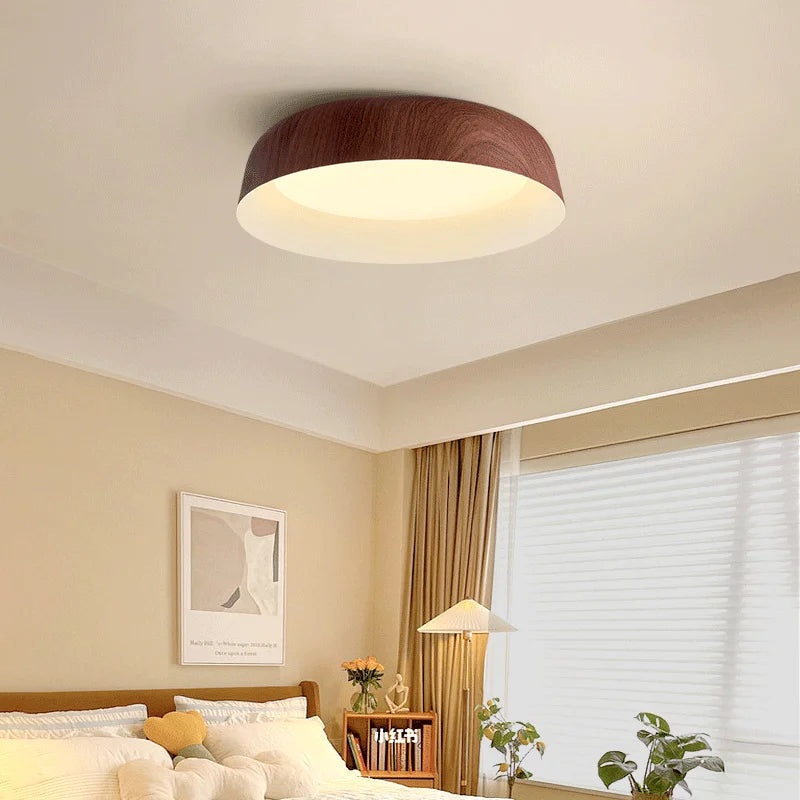 Nordic japanese wooden ceiling light