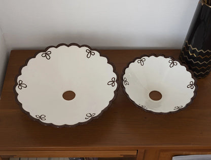 Lustre en céramique peint à la main pour table à manger