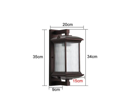 Big porch american wall lamp IP65