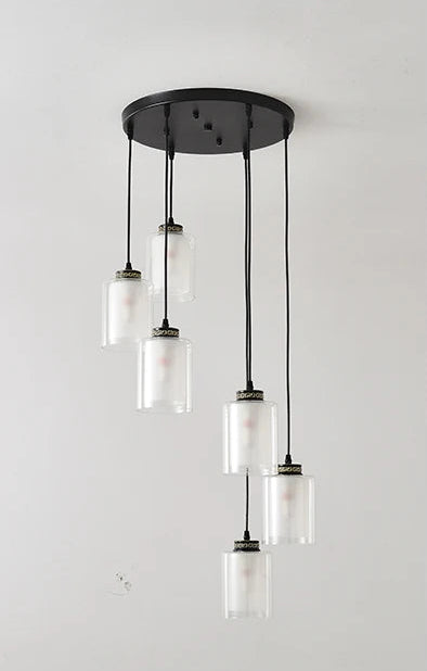Nordic chandelier for high ceiling staircase