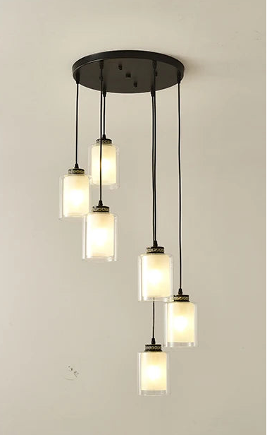 Nordic chandelier for high ceiling staircase