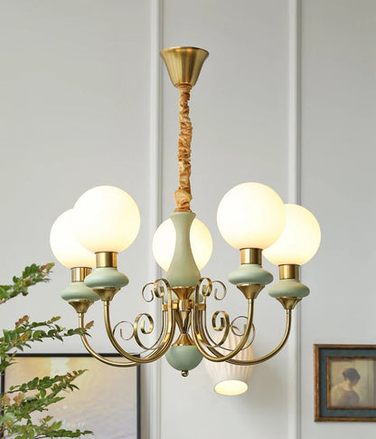 Pastorale crèmekleurige kroonluchter