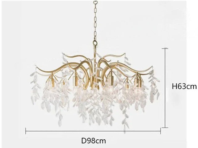 Luxury crystal ceiling chandelier for villa living room
