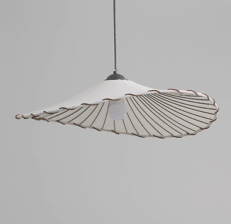 Katoenen linnen hanglamp voor de eetkamer