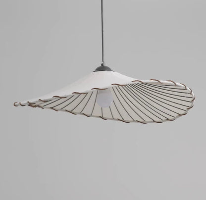 Katoenen linnen hanglamp voor de eetkamer