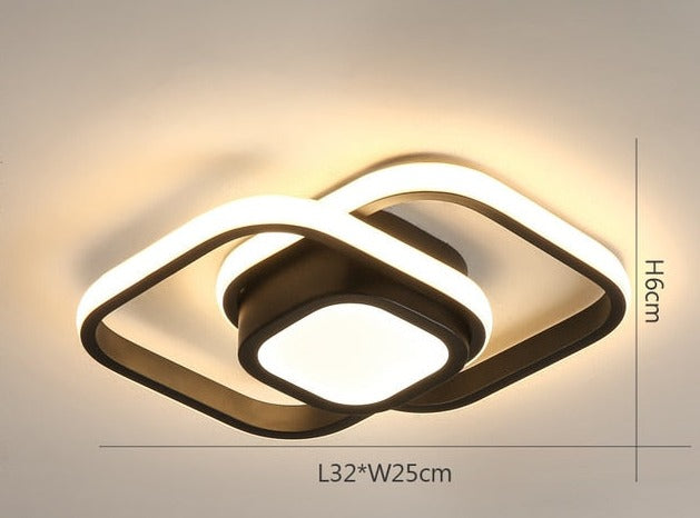 Moderne Geometrische Form Decke LED Licht