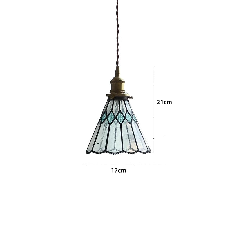 Suspension LED en céramique blanche et cuivre