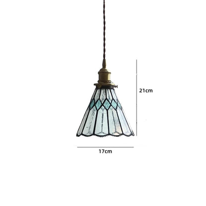 Suspension LED en céramique blanche et cuivre