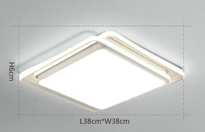 Lámpara de techo Led moderna de forma cuadrada