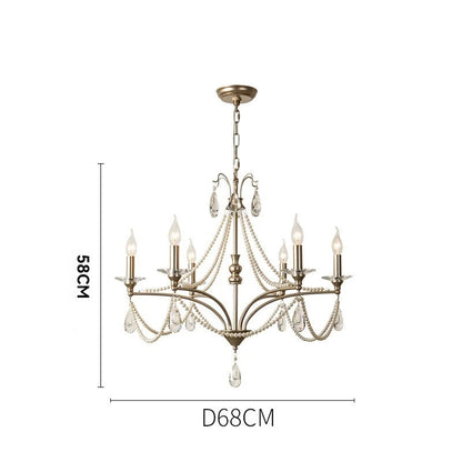 French pearl crystal chandelier for villa living room