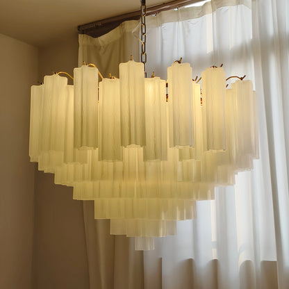 Frosted glass led chandelier for bedroom and dining room