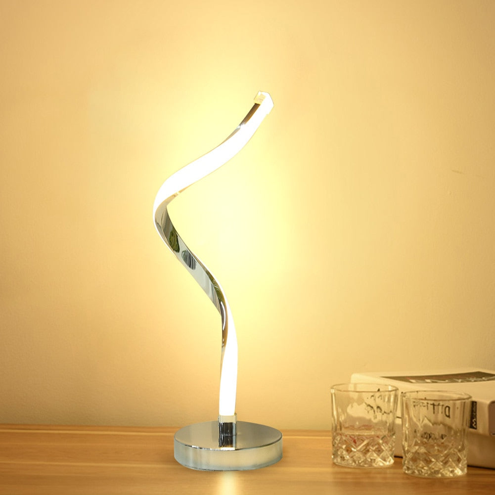 LED Lighting Desk Lamp Spiral Shape for bedroom